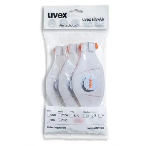 UVEX UVEX5210 FFP2 respiratorius su vožtu balta 3 vnt image 2