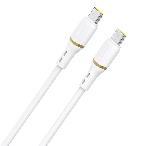 Dudao L25C USB-C į USB-C kabelis 60W 1,0 m Baltas image 1
