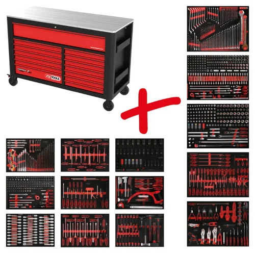 KS Tools Performanceplus P45 įrankių vežimėlių rinkinys 950 įrankių image 1