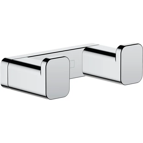 Hansgrohe AddStoris 41755000 Chromuotas dvigubas rankšluosčių kabliukas image 1