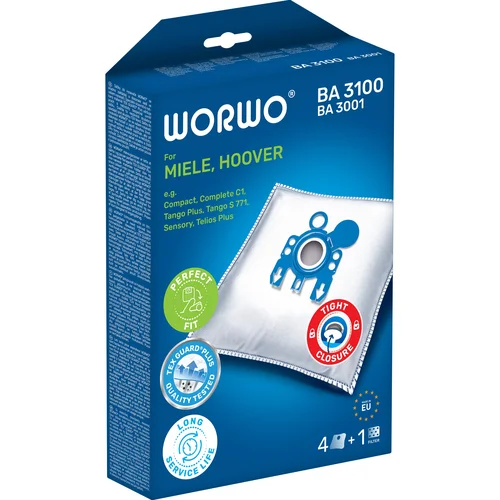 WORWO BA3100-3001 dulkių siurblių maišeliai image 1