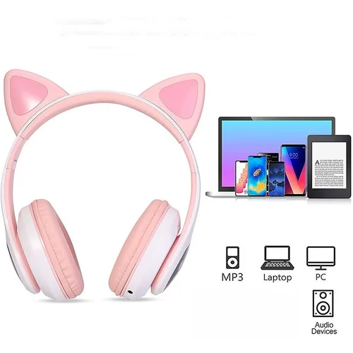 Reach Cat Glow belaidės ausinės – Rožinės image 2