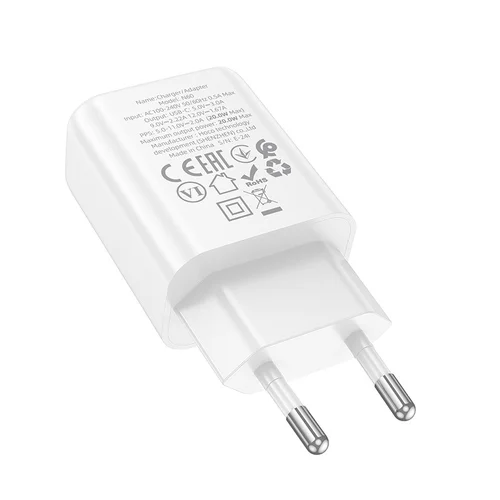 Hoco N60 20W GaN USB-C įkroviklis Baltas image 3