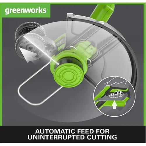 GreenWorks G40LT33 40V akumuliatorinis trimeris image 3