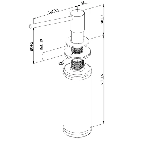 VILLEROY & BOCH dozatorius 92362003, Aukso image 3