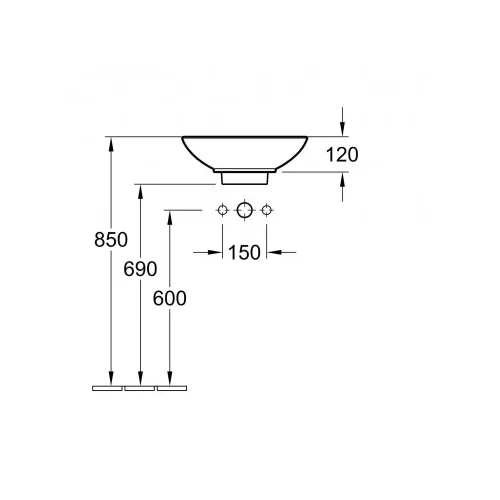 Villeroy&Boch praustuvas Loop & Friends 430 mm pastatomas image 3