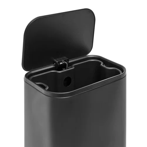SAT SATDKOSO5C Šiukšliadėžė 5 L Juoda Matinė image 2