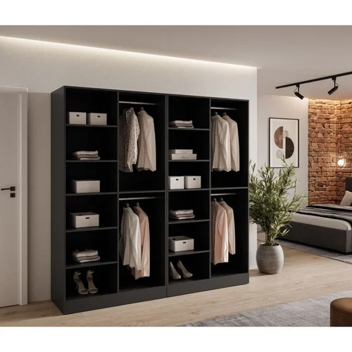 Spinta SANDBOX LOFT 200 juoda, ąžuolo ir stiklo image 3