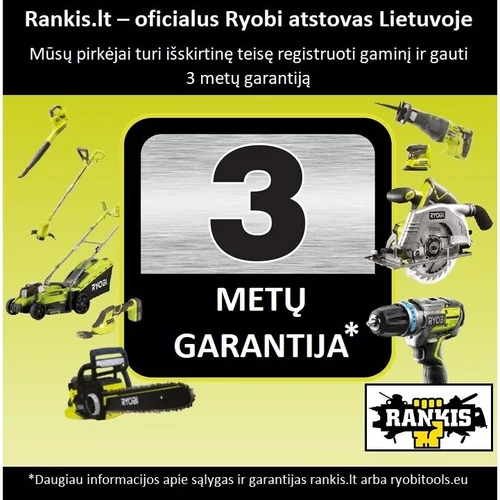 Ryobi RY150PWA Aukšto slėgio plovykla, 150 bar, 2000 W image 2