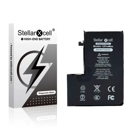 StellarXcell Diagnostinis akumuliatorius Apple iPhone 12 Pro Max 3687mAh image 1