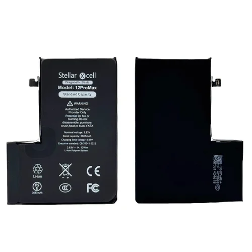 StellarXcell Diagnostinis akumuliatorius Apple iPhone 12 Pro Max 3687mAh image 2