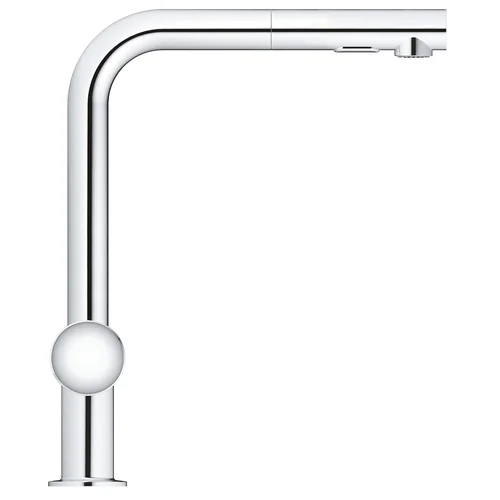 Grohe Minta chromo spalvos virtuvinis maišytuvas su ištraukiamu dušeliu 30274000 image 2