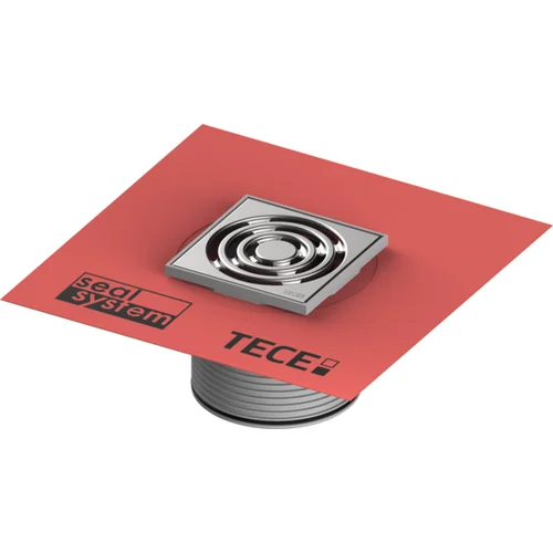 Rėmelis Tece TECEdrainpoint S 100 mm 3660020 su dekoratyvinėmis grotelėmis ir tarpine image 1