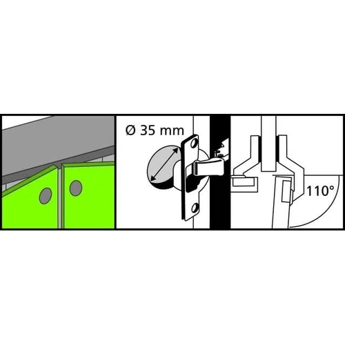Blum LANKST PUSI CLIP SOFT CLOSE D35 110 2VNT image 3