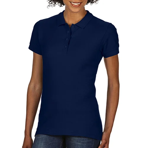 Gildan 64800L moteriški polo marškinėliai trumpomis rankovėmis - S, Navy image 2