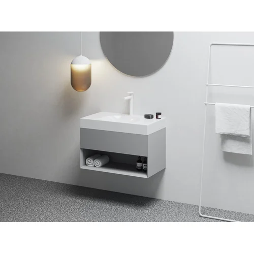 SD Lite 80 spintelė po praustuvu Smoke Grey image 1
