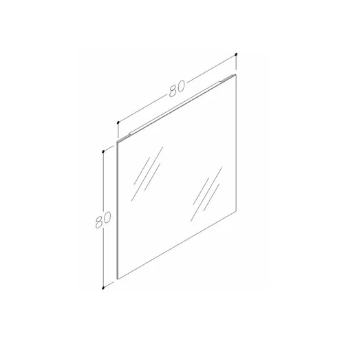 KAME M/80-80 vonios veidrodis, 80 cm image 3