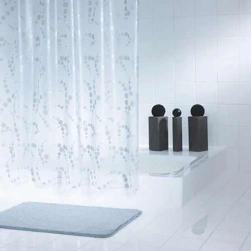 RIDDER DOTS SILVER 32377 vonios užuolaida, 200×180 cm image 2