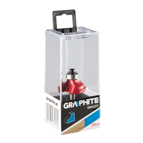 GRAPHITE Frezavimo antgalis HM 32×12,9 mm, kotas 6 mm image 2