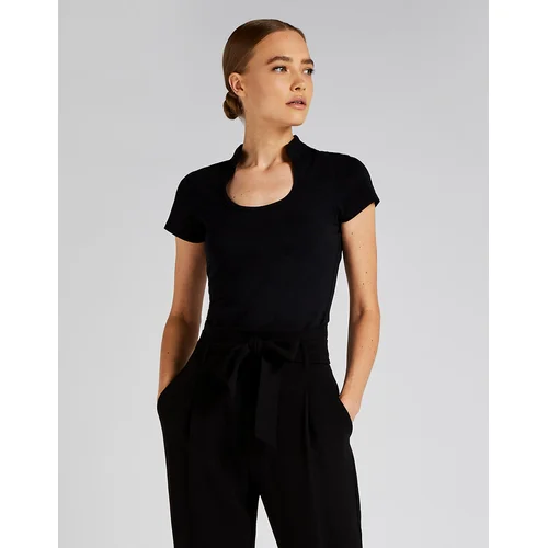 Moteriški KK755 marškinėliai, apvalia iškirpte, 3XL/4XL, Juoda image 2