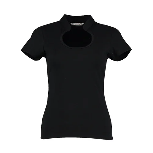 Moteriški KK755 marškinėliai, apvalia iškirpte, 3XL/4XL, Juoda image 3