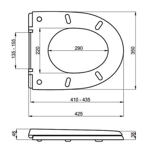 Klozeto dangtis MA-020A image 2