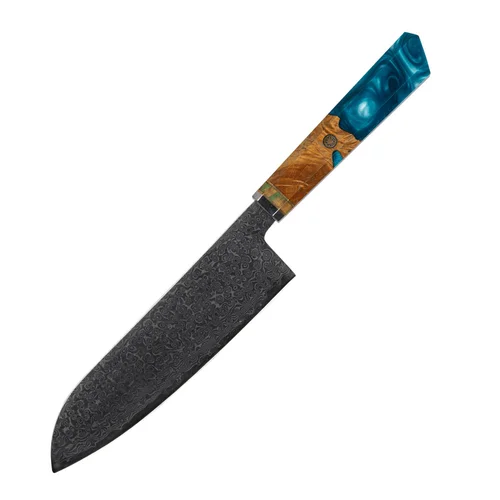 Damasko plieno Santoku peilis Usugiri JH-D-015, 20,1 cm image 1