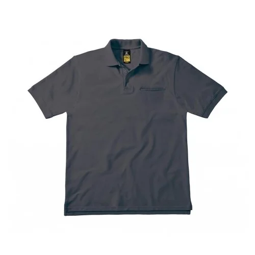 Vyriški B&C PUC11 polo marškinėliai trumpomis rankovėmis - 2XL, Dark Grey image 1