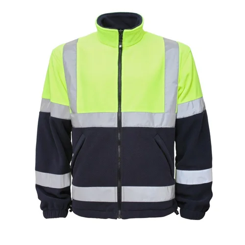 BoSafety ML-FLEECE-C2-0405 flisinis su atšvaitine juosta - S, Hi-Vis Geltona/Mėlyna image 1