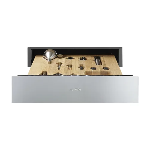 SMEG CPS315X Įmontuojamas somelje stalčius – Medinis dėklas image 1