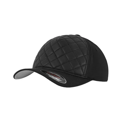Dygsniuota Flexfit 6277Q kepuraitė su snapeliu – Jaunimo, Juoda image 1
