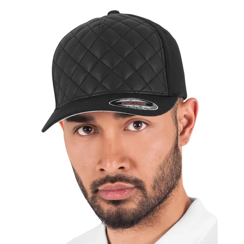 Dygsniuota Flexfit 6277Q kepuraitė su snapeliu – Jaunimo, Juoda image 2