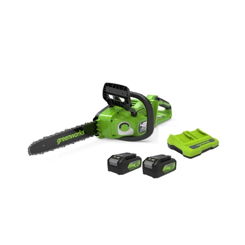 Greenworks GD24X2CS36K4x akumuliatorinis grandininis pjūklas 48 V 36 cm image 1
