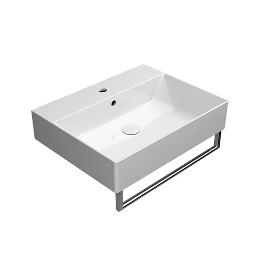 GSI KUBE X 60x47 Extraglaze® Pakabinamas praustuvas be rankšluosčio laikiklio image 2
