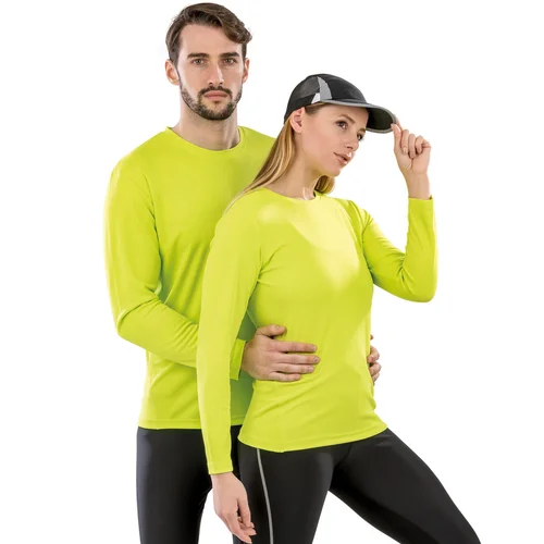 Spiro S254M sportiniai kvėpuojantys marškinėliai ilgomis rankovėmis 2XL Balta image 3