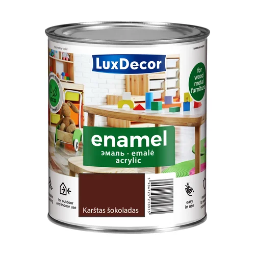 LuxDecor Akrilinė emalė 0,75 L karštas šokoladas image 1