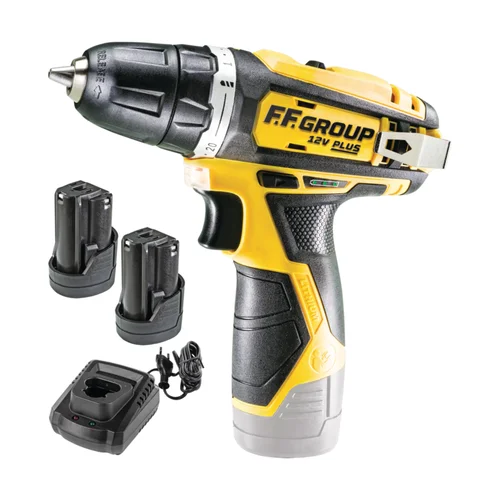 FF GROUP CDD 12V PLUS, akumuliatorinis suktuvas-gręžtuvas, 2x2,0Ah image 1