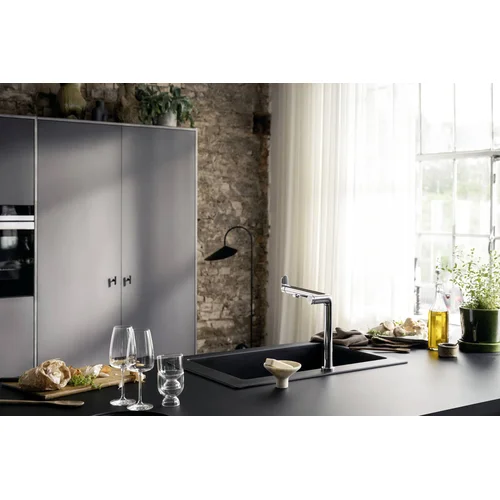 Hansgrohe Aqittura M91 76802800 Nerūdijančio plieno Plautuvės maišytuvas image 2