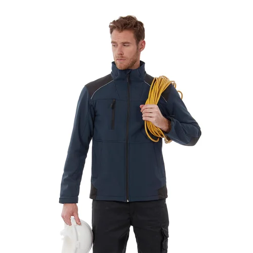 B&C JUC42 Shield Softshell PRO Striukė 4XL Dark Grey image 2