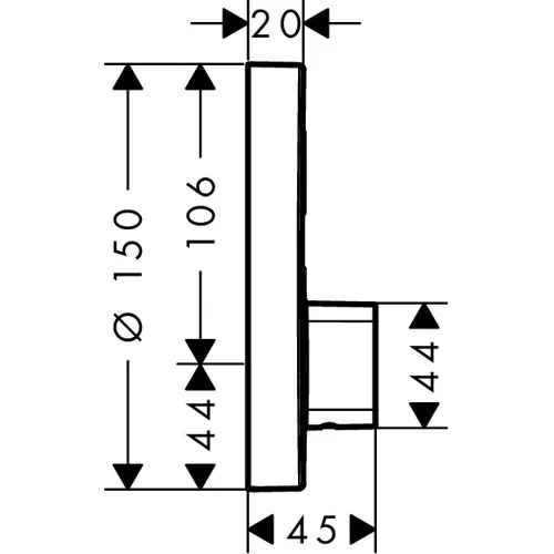 Hansgrohe ShowerSelect S 15747000 Potinkinis maišytuvas image 2
