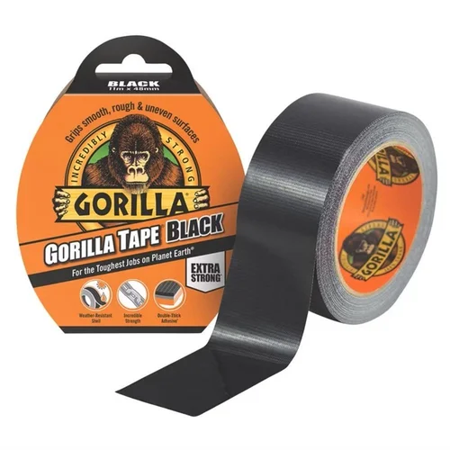 Gorilla BLACK Remonto juosta, vienpusė, 11 m x 48 mm x 430 µm image 1