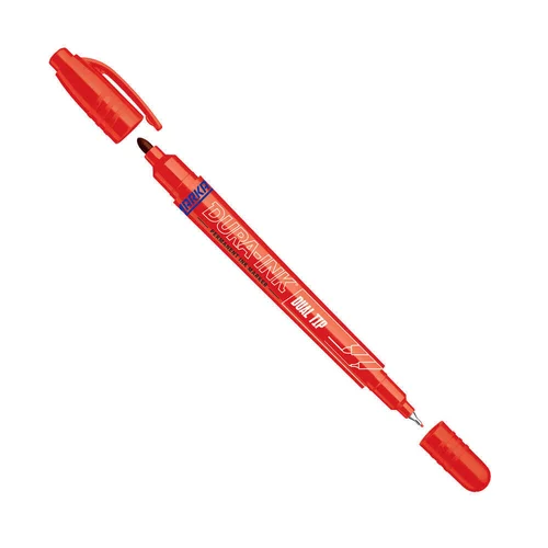 DURA-INK Dual Tip Markeris, 0.7 mm, Raudona image 1