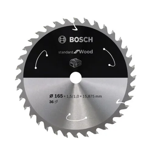 Bosch Standard for Wood pjovimo diskas 165x20/16x1.5/1.0x12T image 1