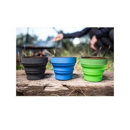 Lifeventure Silicone Ellipse FlexiMug 350 ml – Tamsiai pilka image 2