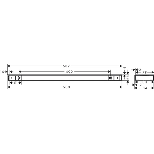 Hansgrohe Rainfinity 500 dušo lentyna 26844990 image 2