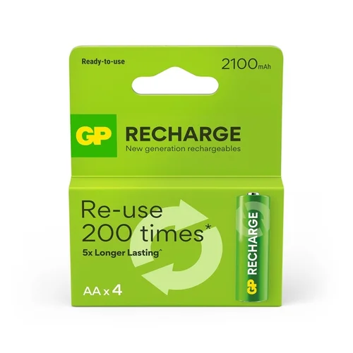 GP RECHARGE AA baterijos GPRHC212L001 2100 mAh, 4 vnt. image 1
