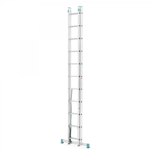EUROSTYL aliuminės kopėčios universalios dvipusės 2 dalių, 2x11 pakopų, 315-513 cm image 2