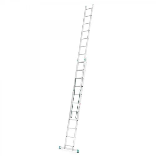 EUROSTYL aliuminės kopėčios universalios dvipusės 2 dalių, 2x11 pakopų, 315-513 cm image 3