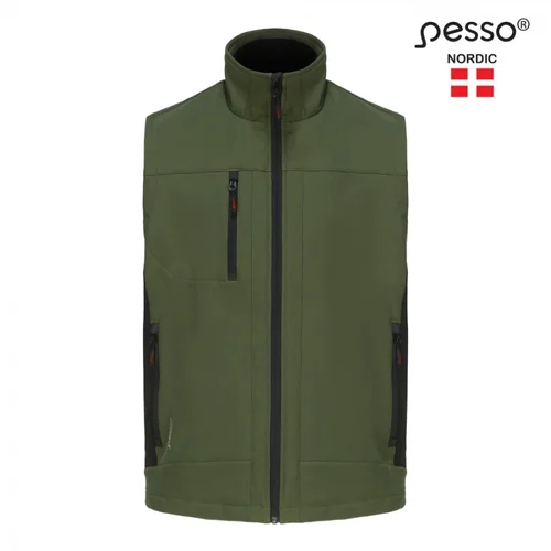 Softshell Pesso liemenė SOFT_OG, žalia - M image 1