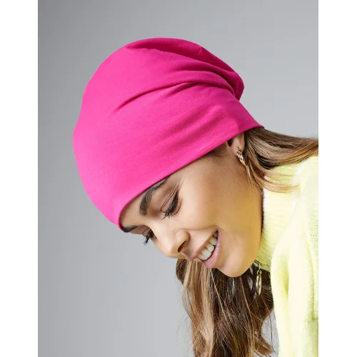 Medvilninė plona Beechfield B368 kepurė - One Size, Fuchsia image 3